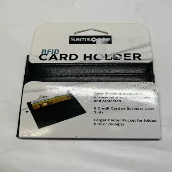 Samsonite RFID Card Holder Protector Protective barrier that inhibits RFID NWT