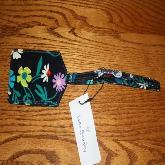 Vera Bradley LUGGAGE TAG ICONIC laminated travel suitcase ID case RETIRED NEW