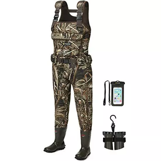 TIDEWE Chest Waders Women 600G Insulation Hunting Waders Realtree Max5 Camo 9