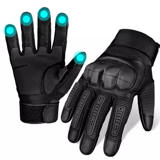 Men's Touch Screen Full Finger Outdoor Cycling Sports Military Tactical Gloves