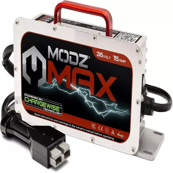 MODZ Max36 15 AMP EZGO Marathon Battery Charger for 36 Volt Golf Carts