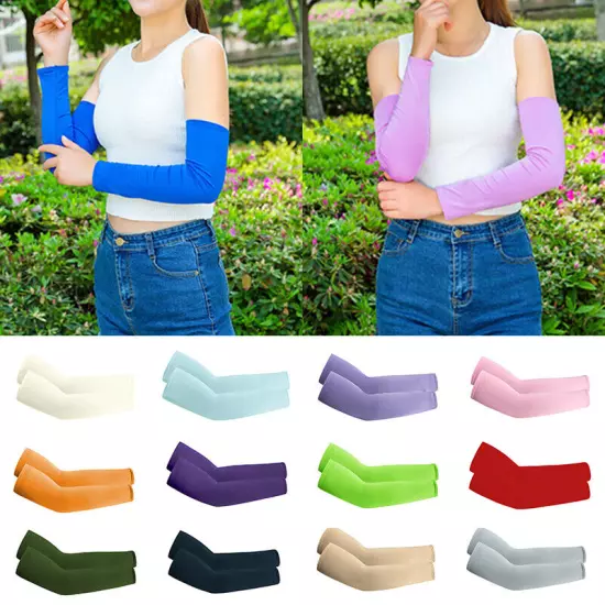 Summer Sun Protection Cooling Arm Sleeves UPF 50 Sun Sleeves for Men Women Youth