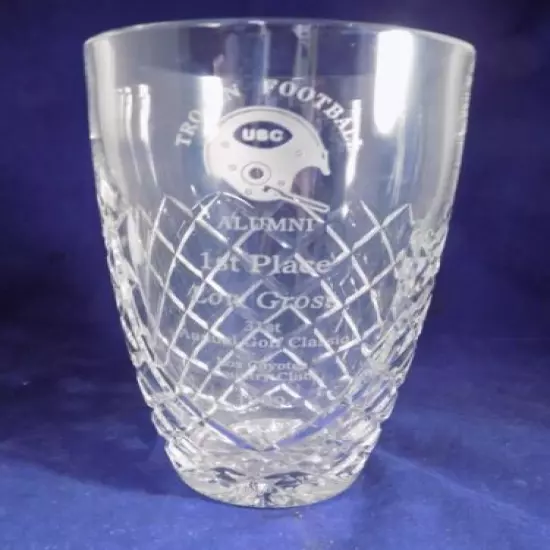 1999 USC Trojan Football 31st ann Golf Classic 1st place Crystal trophy 