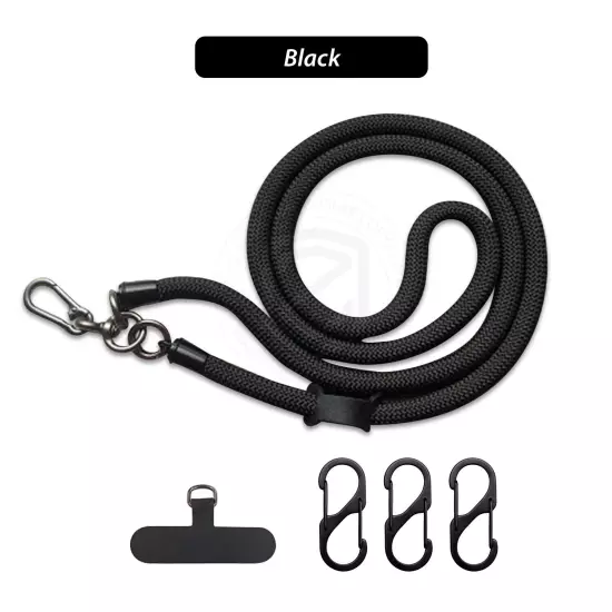 Universal Crossbody Phone Lanyard With Carabiner Hook For iPhone Samsung Google