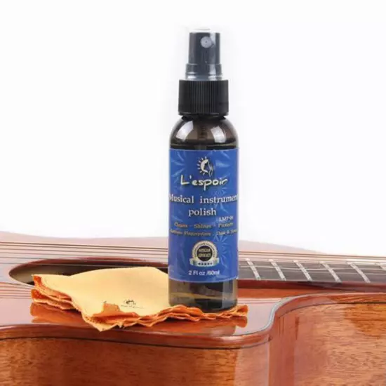 60ml Guitar Fingerboard Nursing Oil Fretboard Lemon Cleaning + Set Cloth HOT