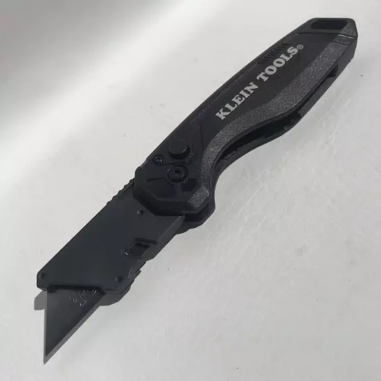 Klein Tools 44302 BLACK Flickblade Folding Utility Knife Customized Dyed Scales