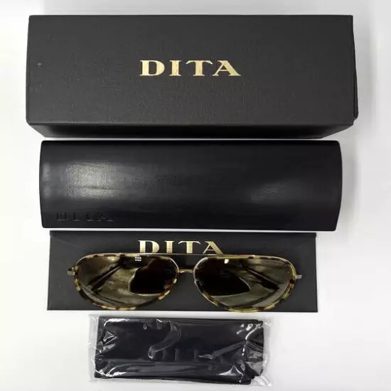 Authentic DITA Condor Two 21010-A-TKT-GLD-62 Tortoise w/Brown Lens Sunglasses