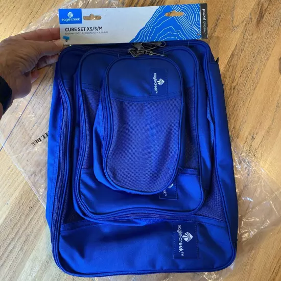 Eagle Creek Pack-It Original Packing Cubes Set XS/S/M - Durable, BLUE NWT