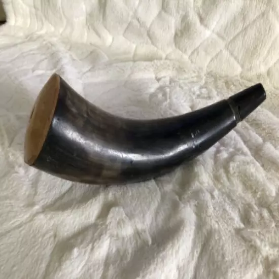 Gun Power Buffalo or Steer Horn Powder Horn 10”