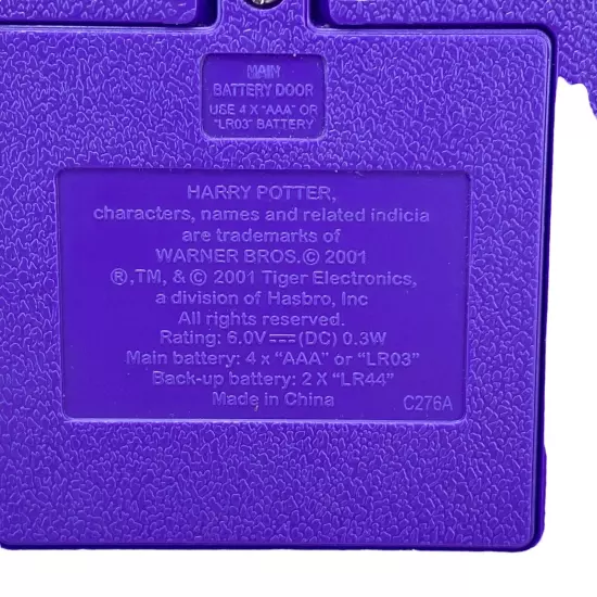 Harry Potter Book of Spells Tiger Electronics Hasbro C276A 2001 Wizardry Magic