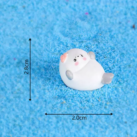 Cartoon Little Seal Figurine Decoration Miniature Landscape Ornament Crafts G Sn