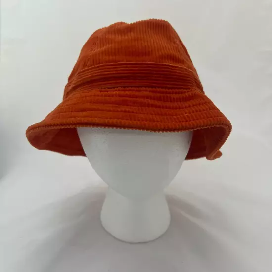 J. Crew Orange Corduroy 100% Cotton Bucket Hat Women's S/M