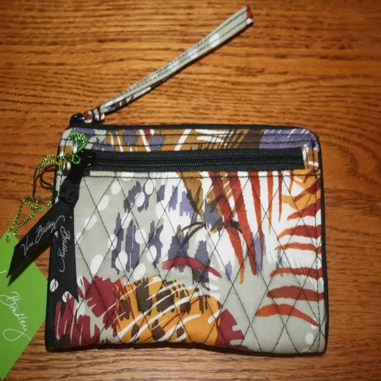 Vera Bradley FRONT ZIP WRISTLET wallet credit card holder case clutch travel NEW