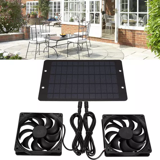 12V 10W Mini Ventilator IP65 Waterproof Solar Panel Powered Fan Solar Panel Fan