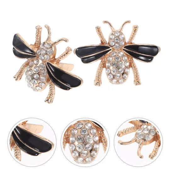 2pcs Women Shoe Charms Bee Shoe Clips Decorative Shoe Clips Cute Shoe Buckles