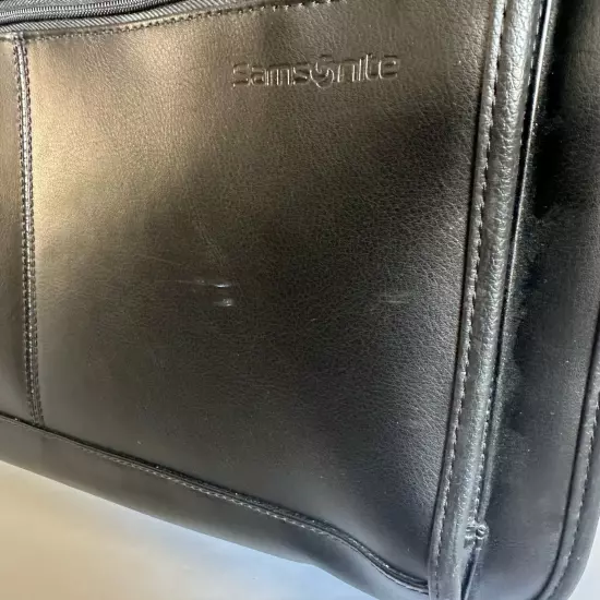 Samsonite Expendable Briefcase Laptop Bag Faux Leather Without Long Strap