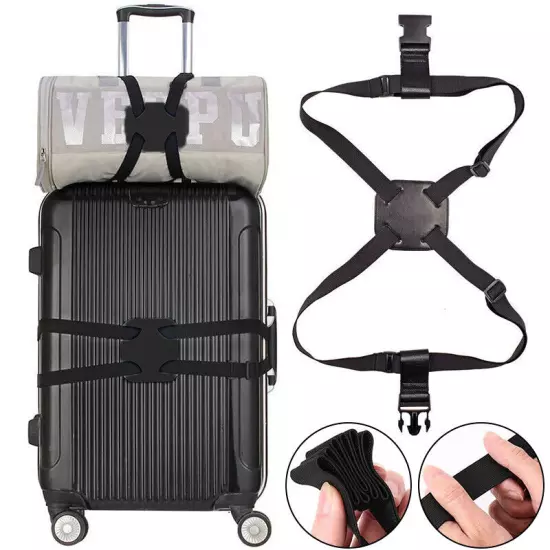 3PCS Travel Luggage Strap Suitcase Belts Elastic Telescopic Bag Belt Suitcase*