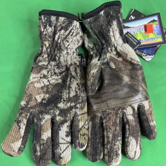 NOS, SWANY Camo Hunting Gloves , Bill Jordan's Advantage Timber RT400B, Medium