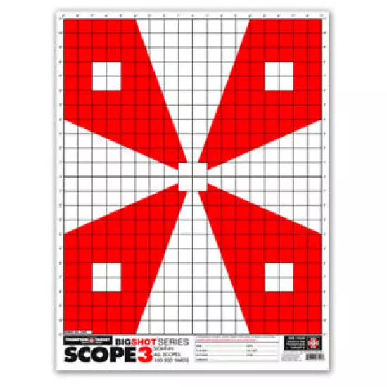 Thompson Target | Scope 3 - Paper Alignment Sight-In Shooting Targets - 19"x25"