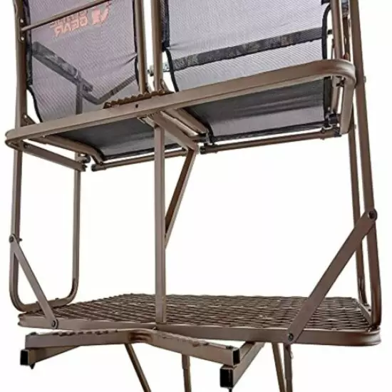 Guide Gear 17' 2-Man Ladder Tree Stand Climbing Hunt Seat, Hunting Gear Equipmen