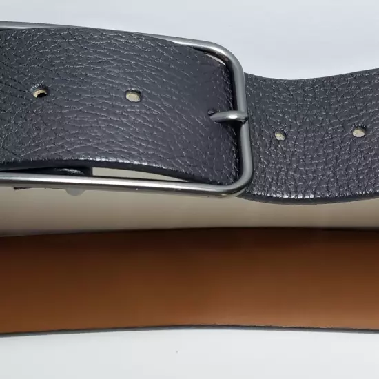 Banana Republic Belt Italian Leather Med. Made in Usa Contoured, Slight Curve