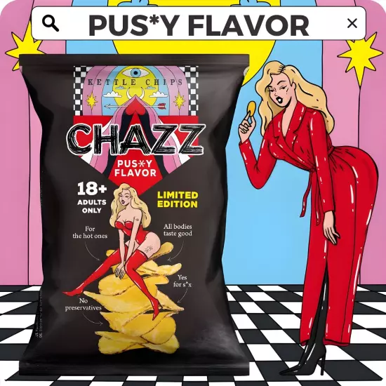 CHAZZ Pussy flavor Potato chips GIFT BOX