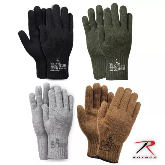 Rothco 8418 Wool/Nylon Military Stamped G.I. Glove Liners