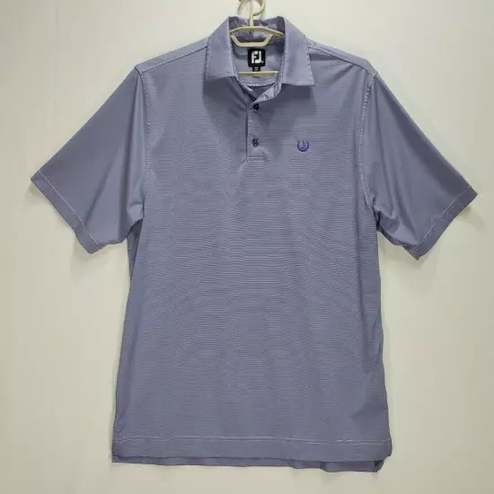 FootJoy FJ Men's Golf Polo Shirt LARGE Stretch Short Sleeve Poly Blend LOGO