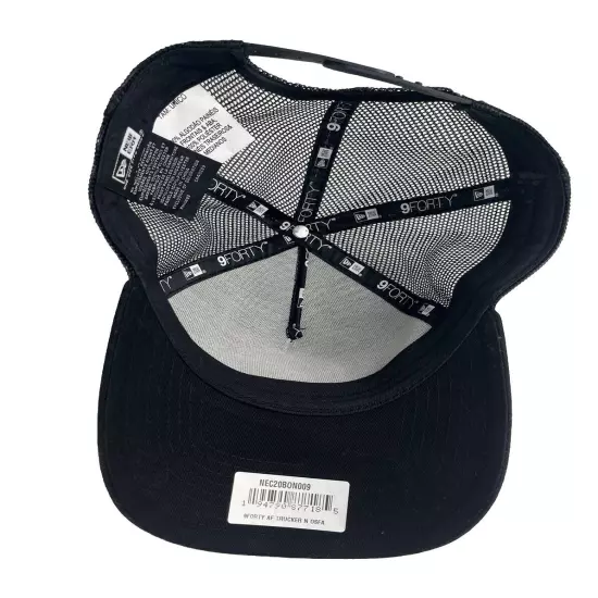 Gracie Barra New Era 9Forty Snapback Hat Adult Adjustable Mesh Black Trucker Cap