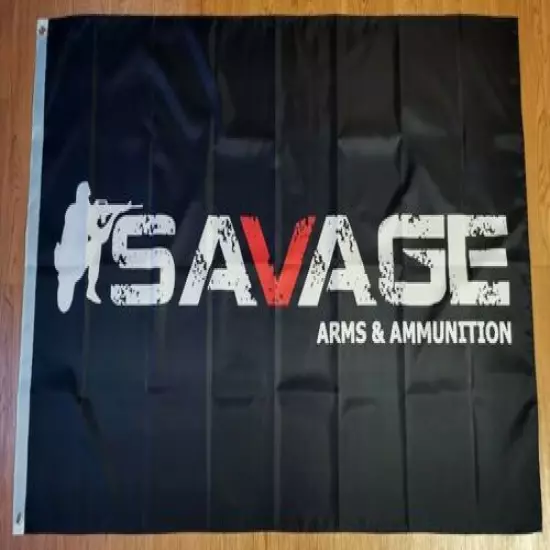 SAVAGE ARMS Banner Poster 3x5ft Parts Sticker Decal Ammo Rifle Pistol AR M52