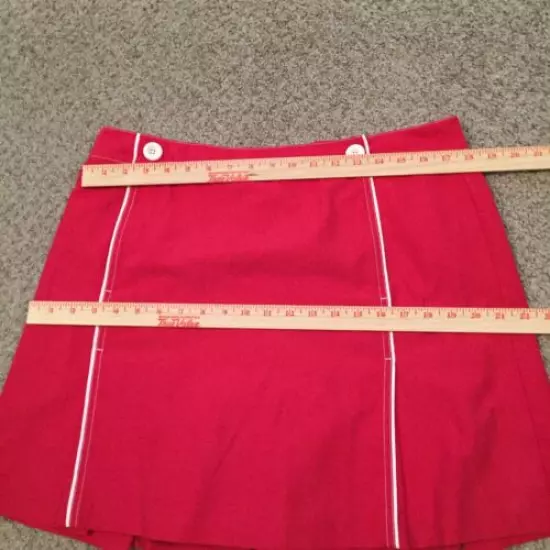 Izod X-tra Dry Skort Size 14 Red A-Line Short Single Pocket