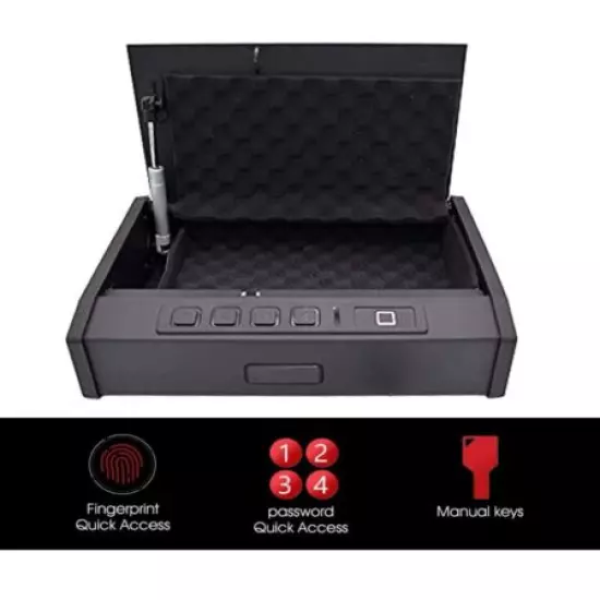 Efansafe Gun Safe for Pistols, Smart Biometric Lock for Home Devices