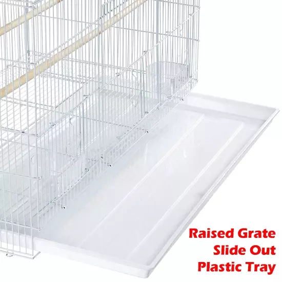 36" X-Large Flight Bird Breeding Breeder Cage with 3/8-Inch Bar Spacing for Smal