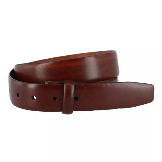 New Trafalgar Men's Cortina Leather No Buckle Belt Strap