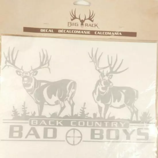 Big Rack BACK COUNTRY BAD BOYS Decal - Place on Doors, Tool Box & more