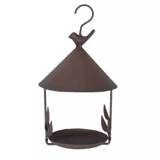 Bird Feeder Bird Outdoor Iron Rainproof Windproof Hanging Feeder for6754