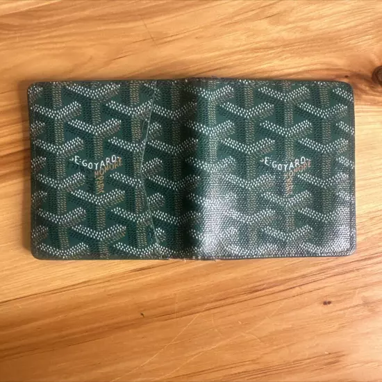 Goyard Saint Marc Compact Card Wallet, Green