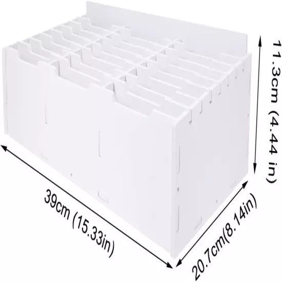 Mobile Phone Storage Box Desktop Calculator Desk Top Organizer Shelf White Calcu