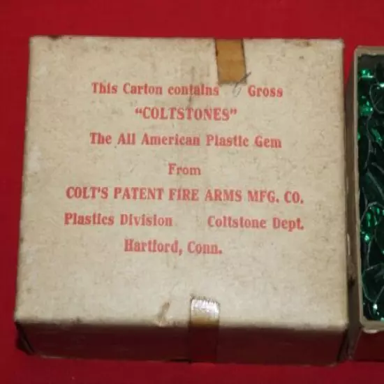 Colt Firearms Factory Coltstones full box 1940s Very Rare 