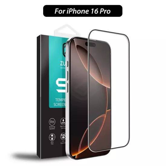 For iPhone 16 15 14 13 12 11 Pro XS Max XR Plus Tempered Glass Screen Protector