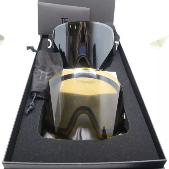 Tom Ford TF1124 001C Ski Goggles Interchangeable Grey/Bronze Photochromic Mask