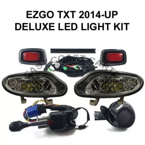 EZGO VALOR TXT 2014+ FREEDOM Golf Cart Super Deluxe Full LED Light Kit 