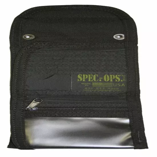 Spec-Ops Nylon T.H.E. Wallet J.R., Black w/ 'Shark-Bite' Closure 100070201