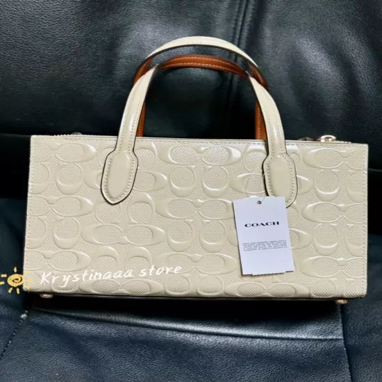 NWT Coach Nina Small Tote Bag In Signature Leather CV400