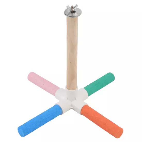  Cross Stand Stick Colorful Safe Healthy Matte Bird Cage Perch Stick W AD5