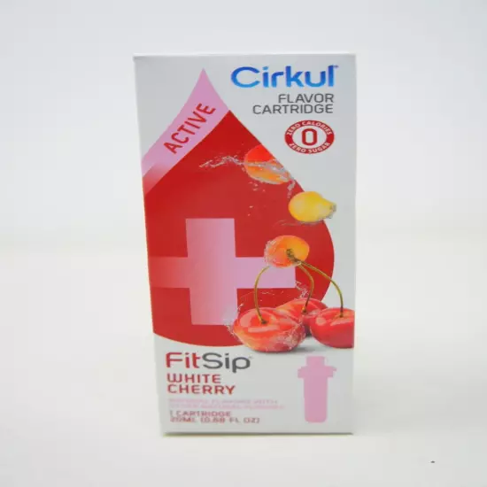 Cirkul White Cherry, FitSip Flavor Cartridge, 20ML (0.68 FL OZ) (1 Pack)