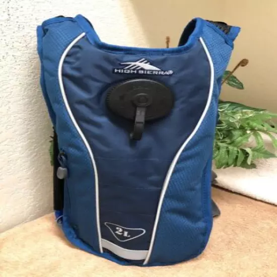 High Sierra Hydration Backpack 2L Wave 70 Camping Hiking Blue NWT