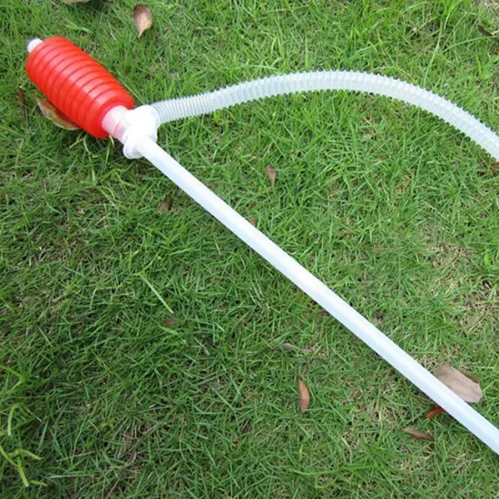 Universal Car Siphon Pump Liquid Gas Fuel Oil Water Hose Transfer Manual Sucker