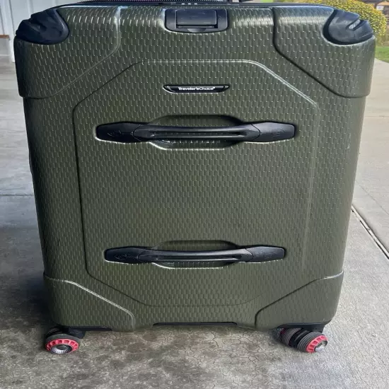 Traveler's Choice Maxporter II 30" Hardside Spinner Trunk Luggage, Dark Green