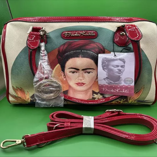 Beautiful Colorful Frida Kahlo Tote Purse Floral NWT